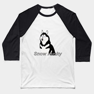 Cartoon of a husky dog Baseball T-Shirt